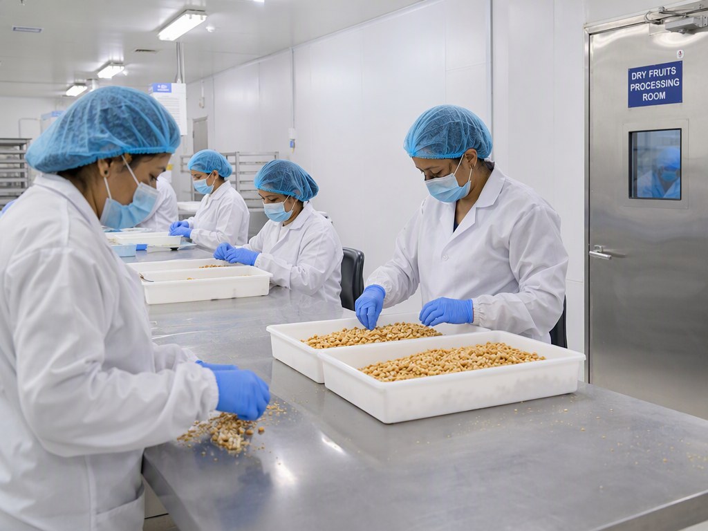 Hygienic processing and sorting facility